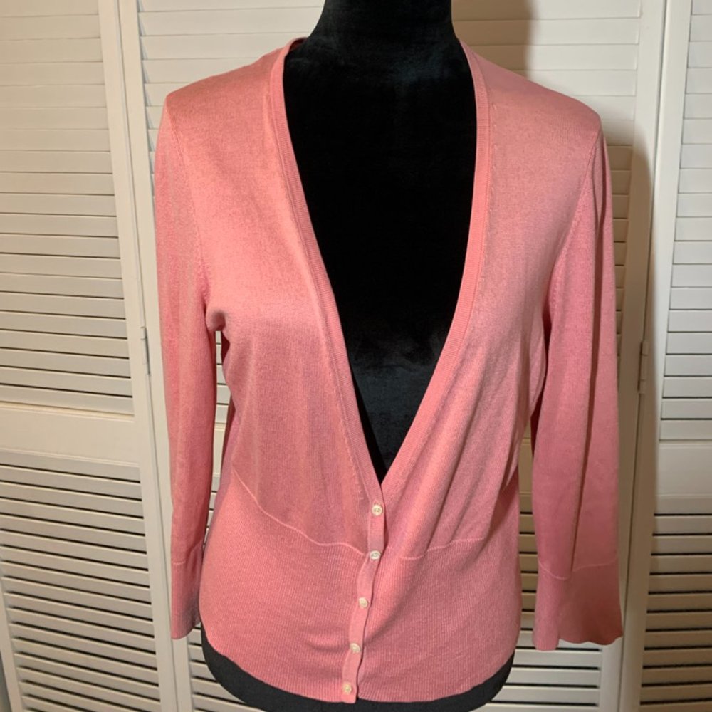 Ann Taylor 3/4 Sleeve Cropped Cardigan